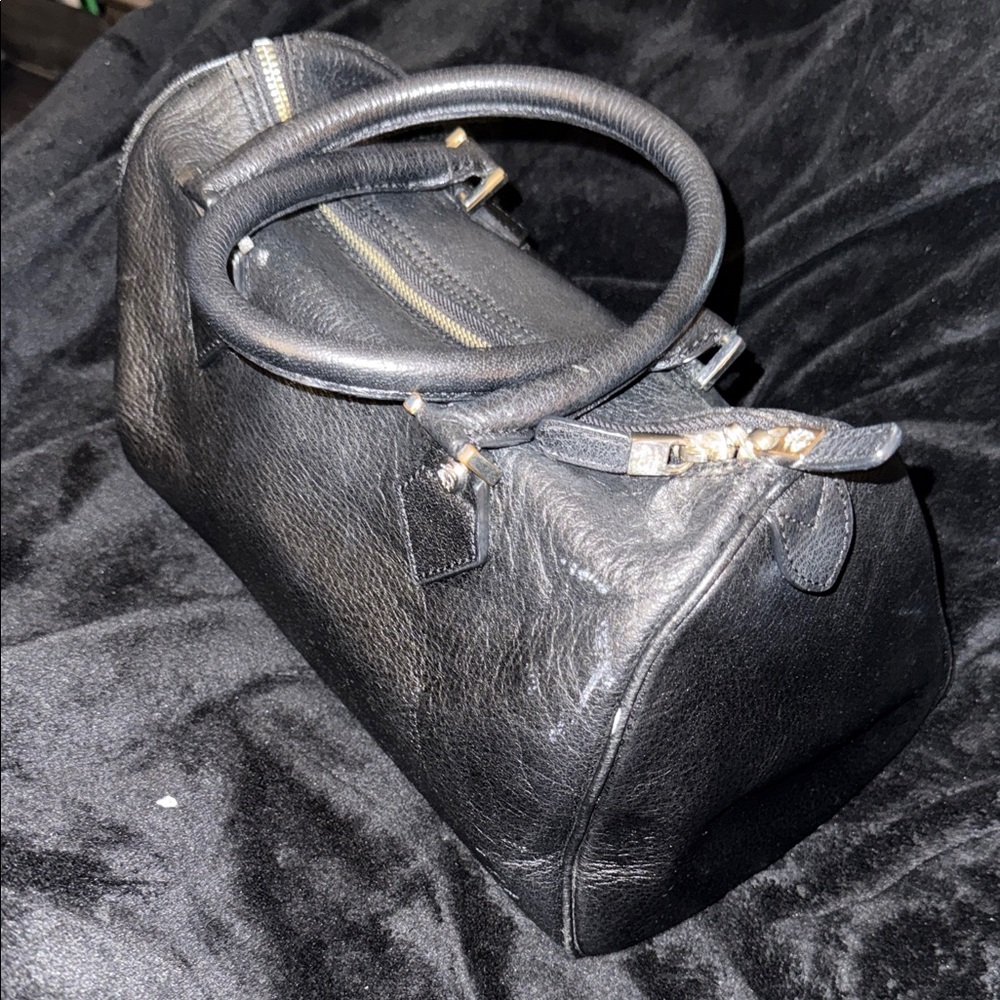 Brooks Brothers Black Pebbled Leather Satchel - Picture 6 of 12